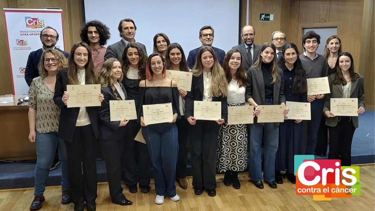 Once estudiantes del Grado de Medicina de la UCM reciben las becas de la Cátedra Extraordinaria Cris Contra el Cáncer en la Facultad